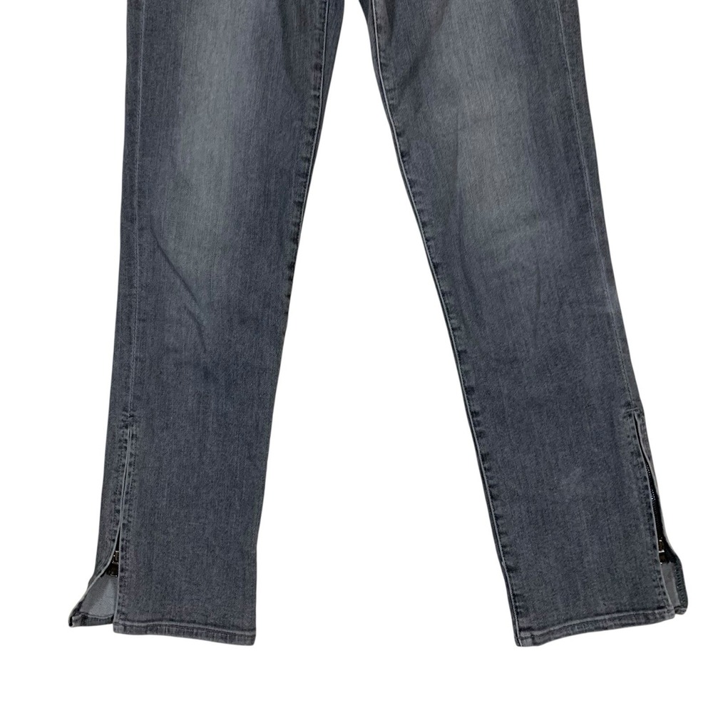 Frame Denim 24 Le High‎ Straight Jeans Gray Distressed Raw Hem Ankle Slim Fit - Picture 3 of 7